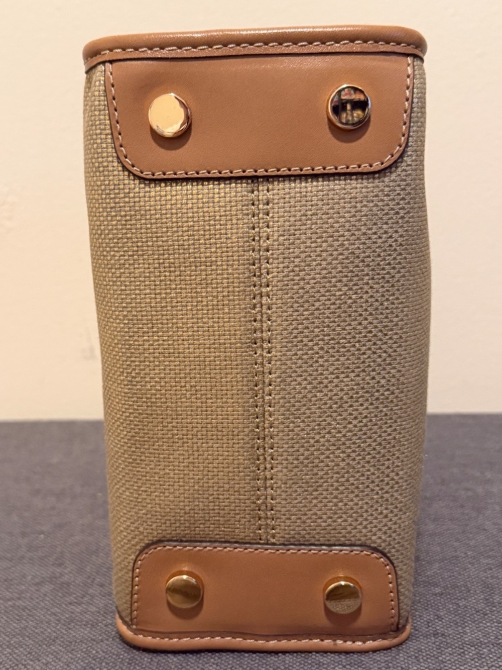 Michael Kors Mercer XS Mini Tote Crossbody – Metallic Gold - Picture 11 of 12